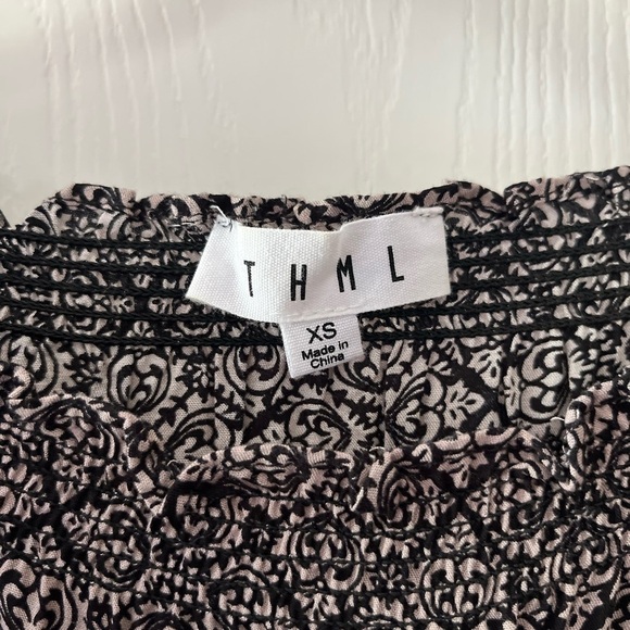 THML Black and Red Geometric Mini Dress - Picture 6 of 8